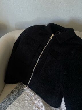 Love for humanity gold zipper jacket